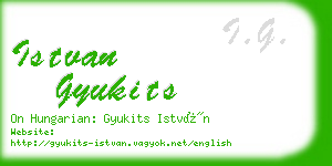 istvan gyukits business card